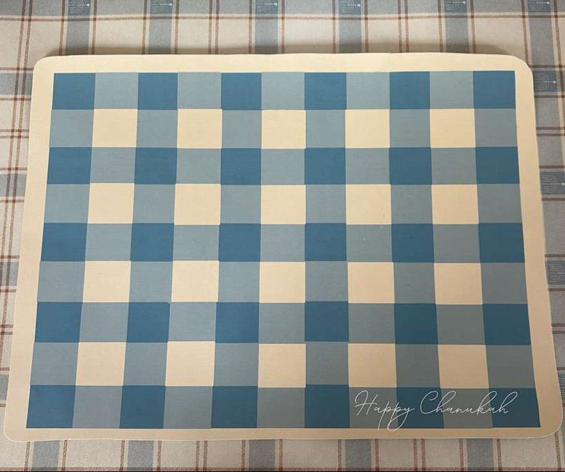 Plaid Blue Placemats 6 Pack