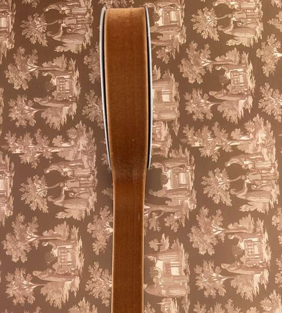 Dark Brown Velvet Ribbon